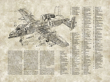 Фотообои самолет Factura INDUSTRY BATTLE PLANE 1